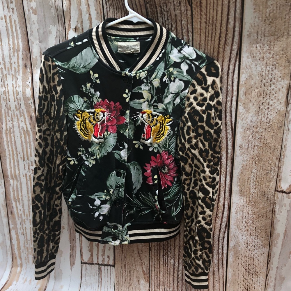 RARE - Denim & Supply Tiger Floral Jacket